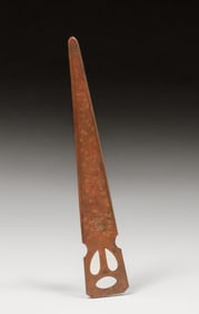 Early Roycroft Hammered Copper Cutout Letter Opener c1910