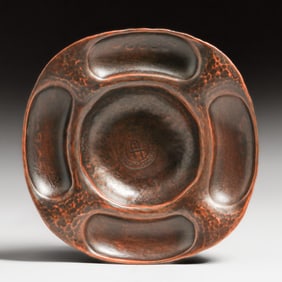Gustav Stickley Hammered Copper Tray c1910