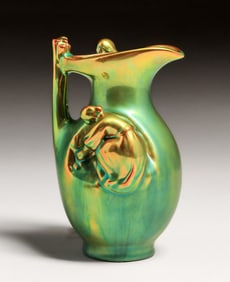 Zsolnay Art Nouveau Maiden Pitcher c1900s