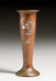 Heintz #3741 Sterling on Bronze Vase c1915