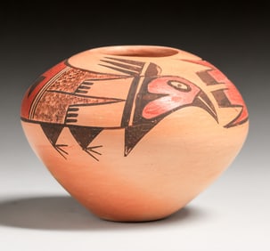 Miriam Nampeyo (Born 1956) Hopi Pueblo Polychrome Jar c1990s