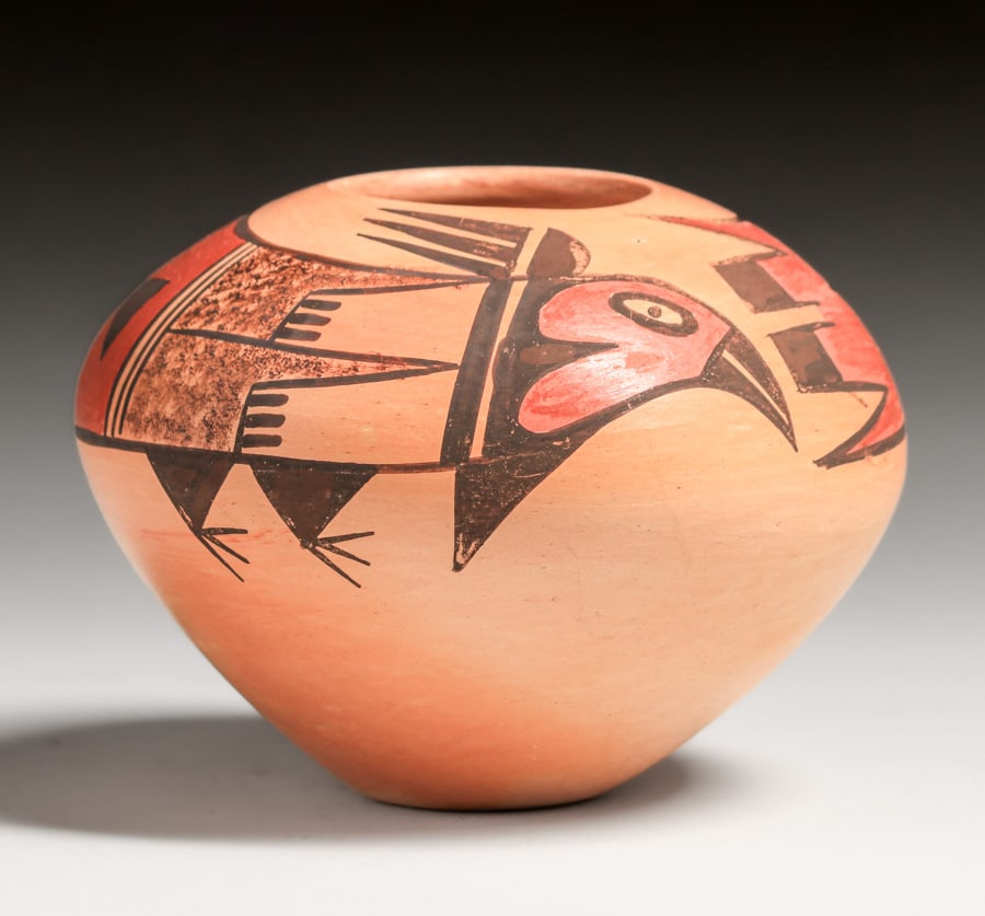 Miriam Nampeyo (Born 1956) Hopi Pueblo Polychrome Jar c1990s (1 of 5)