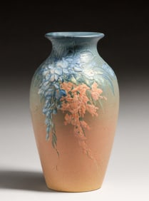 Large Weller Hudson Floral Vase c1920s