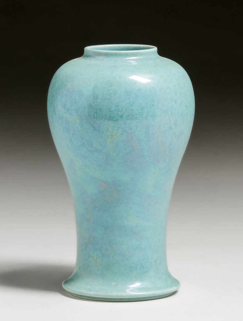 Ruskin Pottery Robin's Egg Blue Vase 1917 (1 of 4)