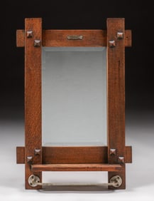 Elite Toilet Service Co - Los Angeles Oak Mirror c1910