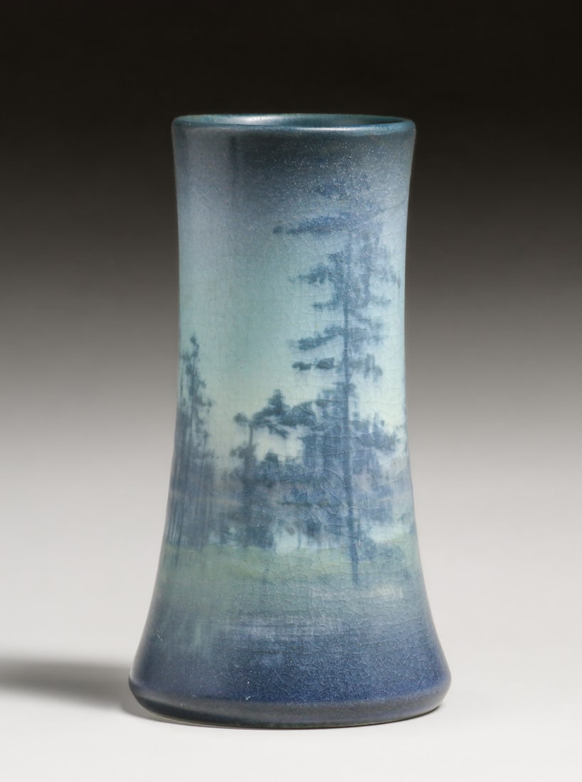 Rookwood Pottery Charles J. McLaughlin Scenic Vellum Vase 1914 (1 of 5)