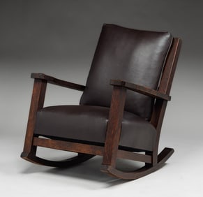 Large Limbert Oak Rocker c1902-1905