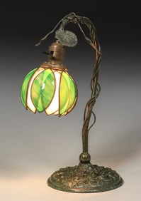 Bradley & Hubbard Water Lily Desk Lamp c1910s