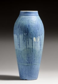 Newcomb College Sadie Irvine Moonlit Scenic Vase 1927