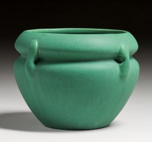 Roseville Pottery #456 Matte Green Jardiniere c1910
