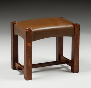 Stickley Brothers #833 1/2 Oak Footstool c1910