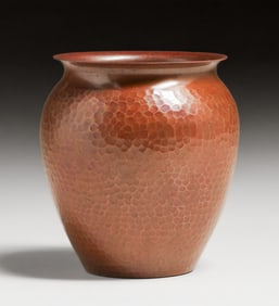 Roycroft Hammered Copper Vase c1920s