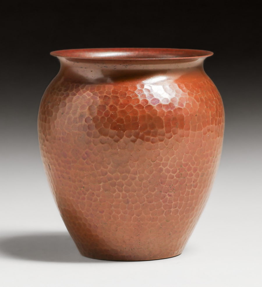Roycroft Hammered Copper Vase c1920s (1 of 4)