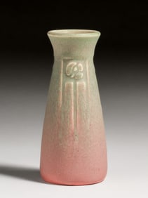 Rookwood Pottery #2125 Glasgow Rose Pink & Green Vase 1923