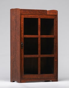 Lifetime Furniture Co Small One-Door Bookcase c1910