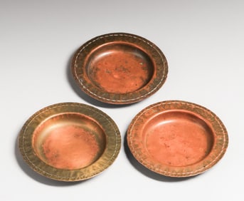 Roycroft Set of 3 Small Trays c1915