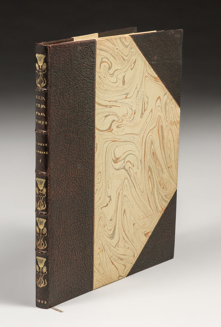 Roycroft 3/4 Levant Book "Contemplations" Elbert Hubbard 1902 (1 of 10)