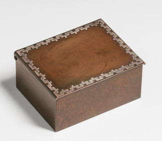 Heintz Sterling on Bronze Small Box c1915