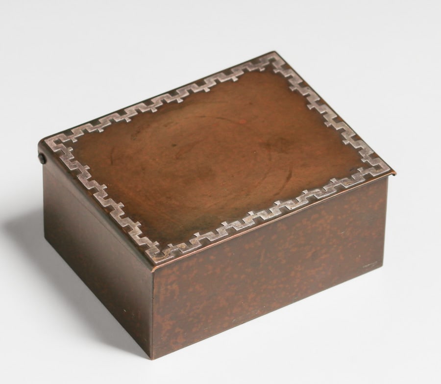 Heintz Sterling on Bronze Small Box c1915 (1 of 6)