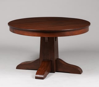 Imperial Furniture Co 48d Pedestal Base Dining Table c1910