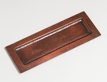Dirk van Erp Hammered Copper Pen Tray c1913-1914
