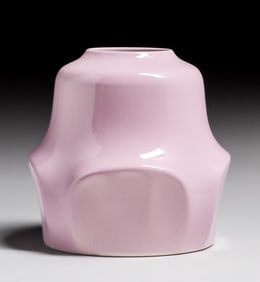 California Porcelain Pale Lavendar Lampbase Vase c1927