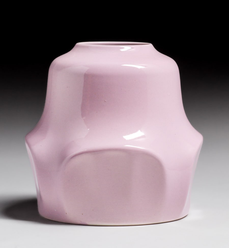 California Porcelain Pale Lavendar Lampbase Vase c1927 (1 of 4)