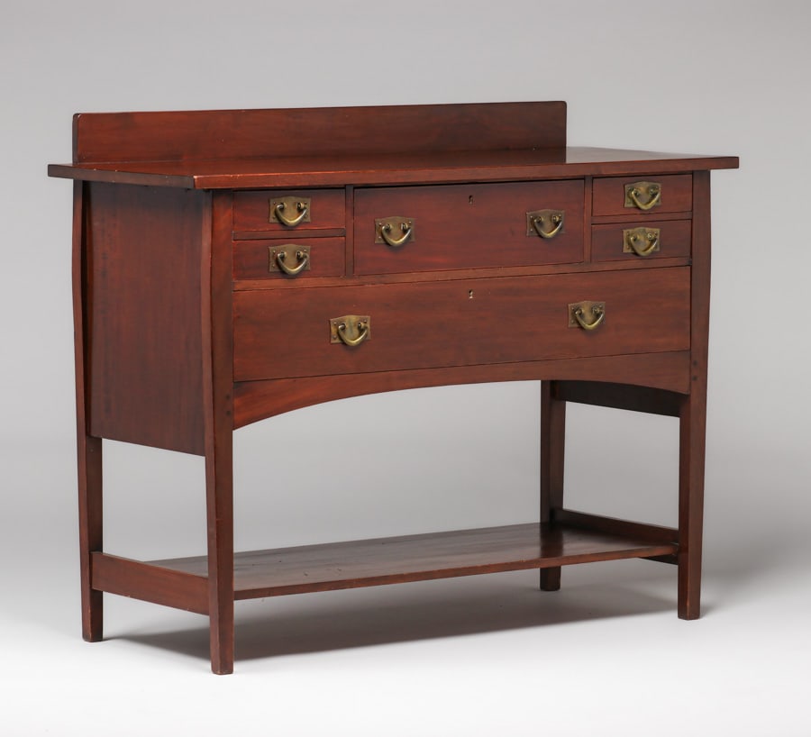 Gustav Stickley - Harvey Ellis Designed #800 Mahogany Six-Drawer Sideboard c1905 (1 of 5)