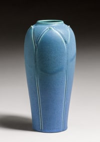 Rookwood Pottery #2033 Matte Blue Vase 1913
