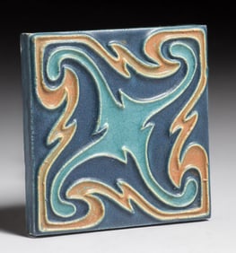 Rookwood Faience Three-Color Tile c1910s