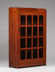 Charles Stickley One-Door Bookcase c1910