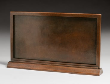 Dirk van Erp Hammered Copper Table-Top Sign Holder Frame c1960s