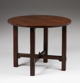 L&JG Stickley 38"d Lamp Table c1910