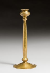 Bradley & Hubbard Prairie School Brass Candlestick c1910