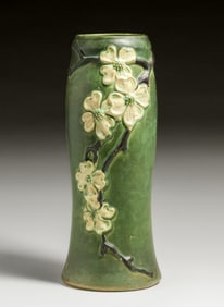Roseville Pottery Dogwood II Vase c1920s