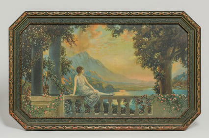 Robert Atkinson Fox (1860-1935) Art Deco Lithograph "Sunset Dreams" c1925