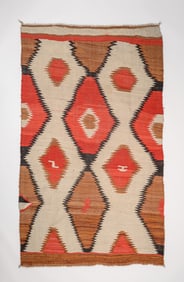 Navajo Ganado Eye Dazzler Rug c1910