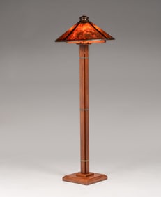 Old Mission Kopper Kraft Hammered Copper & Mica Shade c1922-1925