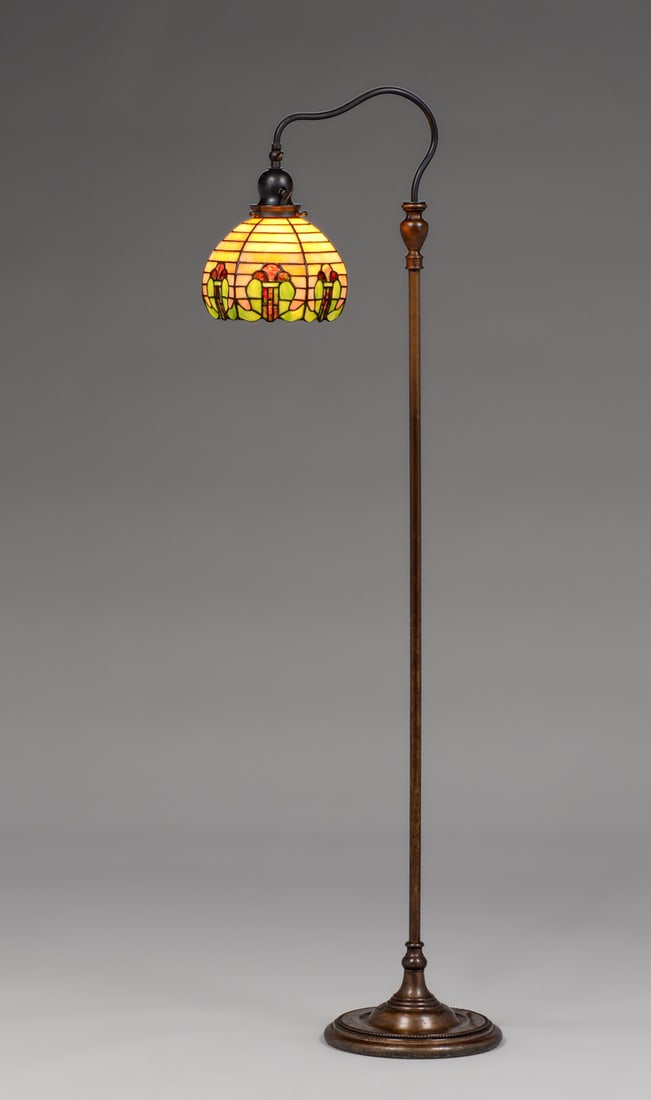 Handel Leaded Glass Floor Lamp c1910 (1 of 6)
