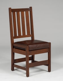 Gustav Stickley Oak Side Chair c1912-1915