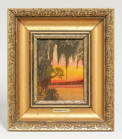 E.G. Barnhill (1894–1987) "Indian River Sunset" Goldtone c1914