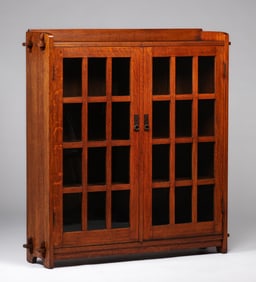 L&JG Stickley Two-Door Bookcase c1910