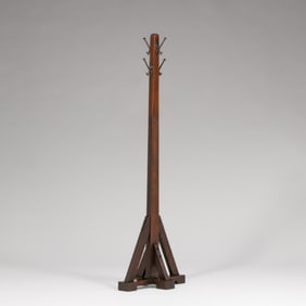 Stickley Brothers Oak Coatrack c1910