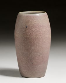 Large Marblehead Pottery Speckled Lavendar Vase c1910