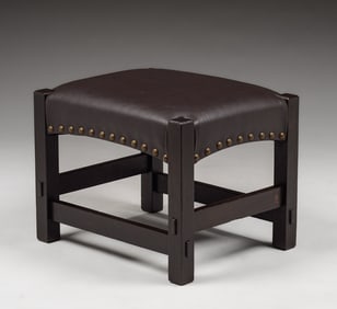 Gustav Stickley #300 Oak Footstool c1904