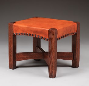 Gustav Stickley "Eastwood" Footstool c1901