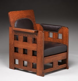 Karpen Furniture Co – Chicago Cutout Armchair c1910