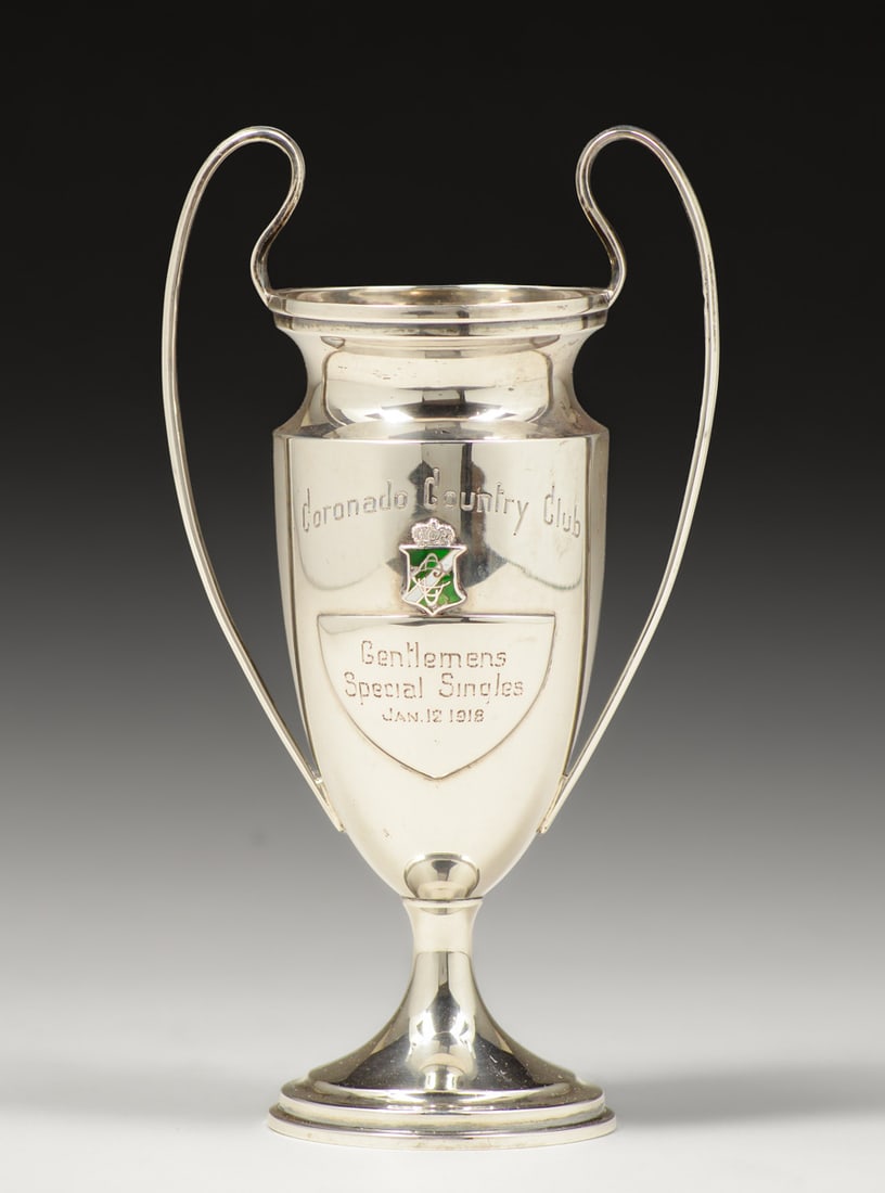 Watson Co - Attleboro, MA Sterling Silver & Enamel Trophy 1918 (1 of 6)