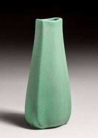 Teco Pottery #335 Matte Green Vase c1910