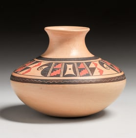 Hopi Polychrome Pottery Jar c1980s
